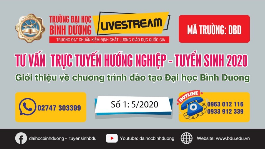 ✔️Tư vấn hướng nghiệp - Số 1: Giới thiệu về chương trình đào tạo Trường Đại học Bình Dương