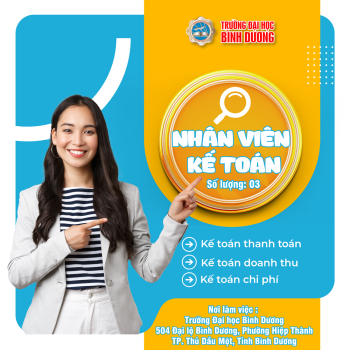 Trường Đại học Bình Dương tuyển dụng 03 nhân viên Kế toán