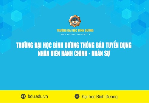TRƯỜNG ĐẠI HỌC BÌNH DƯƠNG THÔNG BÁO TUYỂN DỤNG